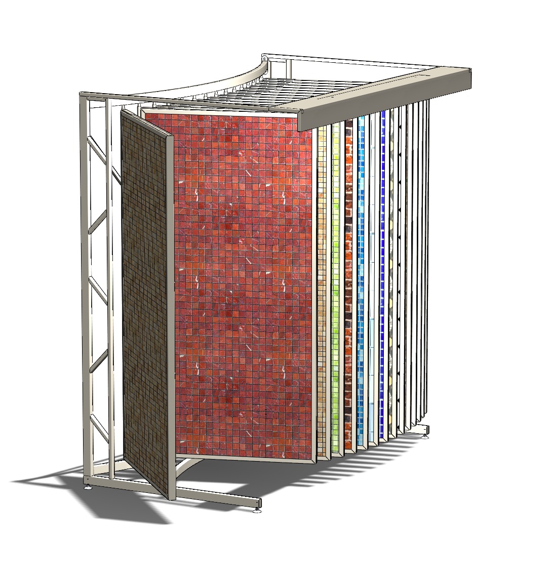Tile display stand 3D model_1