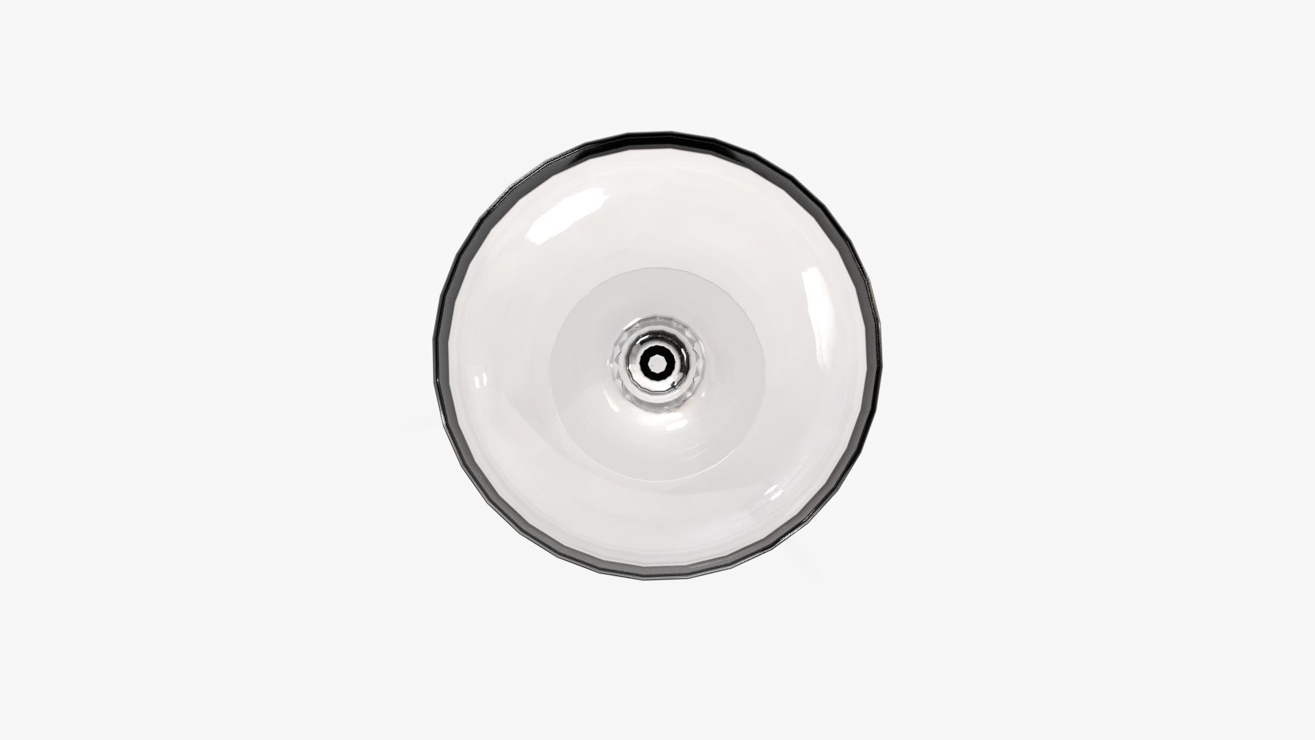 Coupe Glass Low-poly 3D model_4