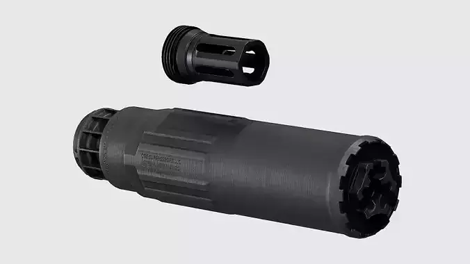 CGS SCI - Six Suppressor - Replica Low-poly 3D model