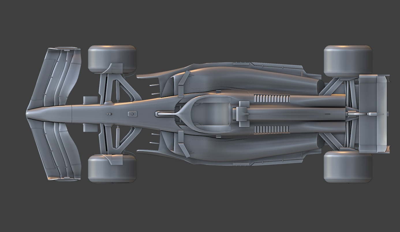 Visa CashApp RB F1 2024 car Low-poly 3D model_10