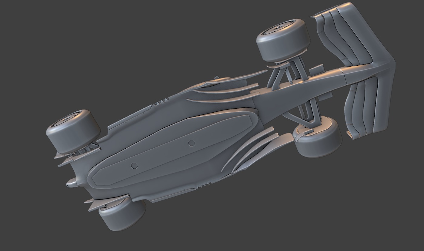 Visa CashApp RB F1 2024 car Low-poly 3D model_11