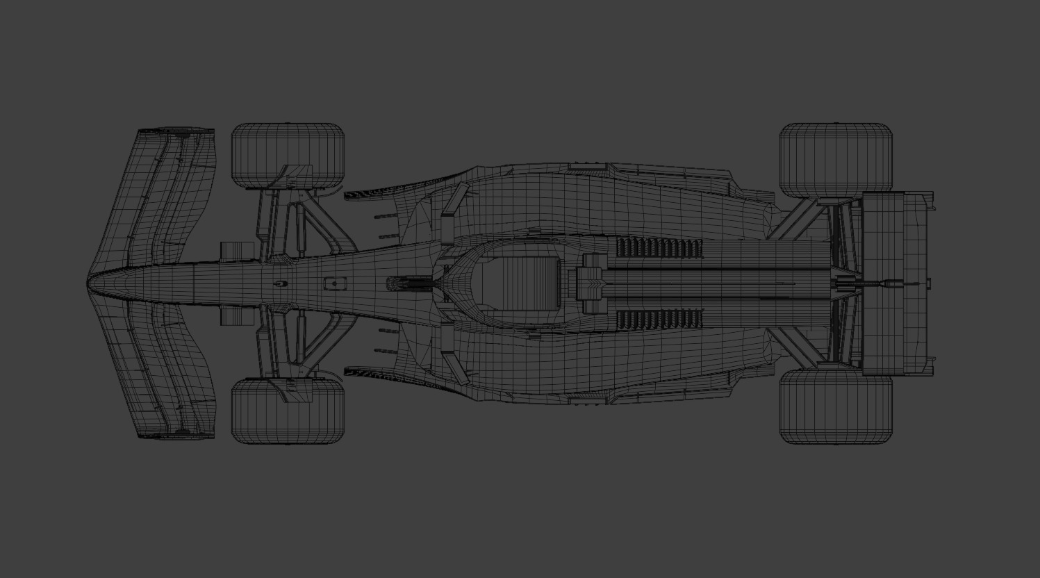 Visa CashApp RB F1 2024 car Low-poly 3D model_6