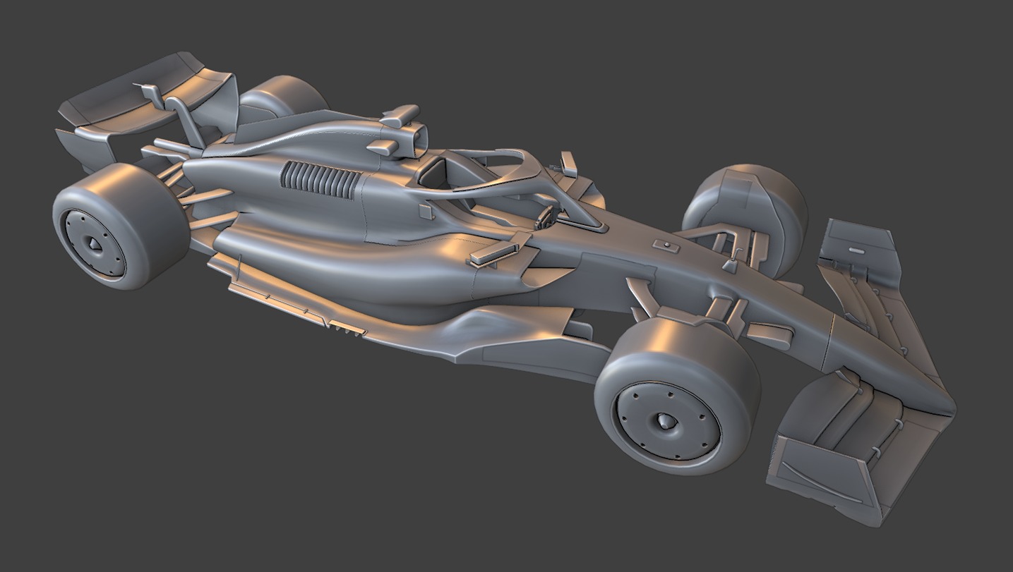 Visa CashApp RB F1 2024 car Low-poly 3D model_9