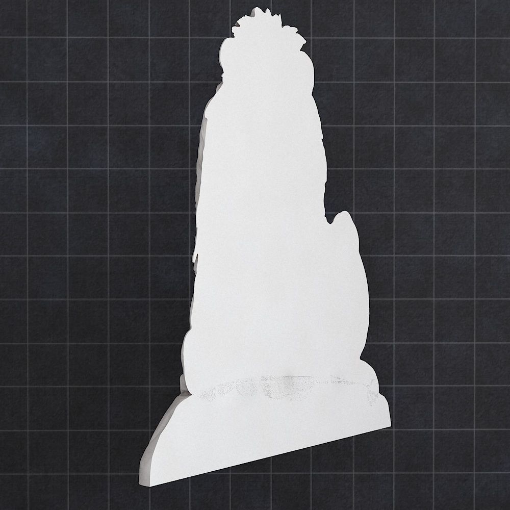 Lion Stone Sculpture 3D print model_3