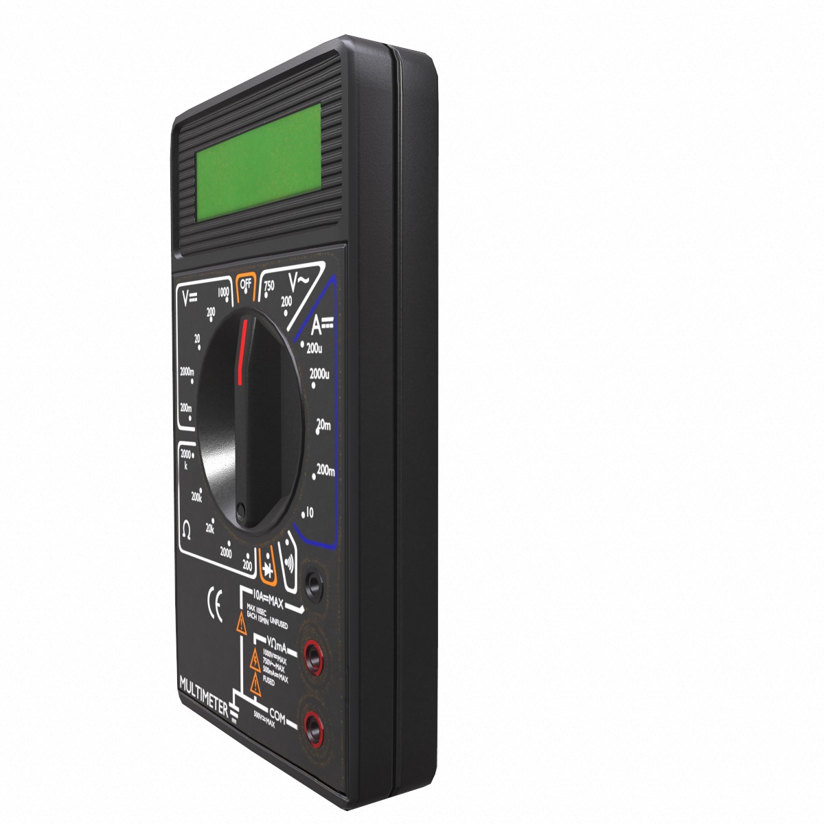 Digital Multimeter Low Poly Low-poly 3D model_4