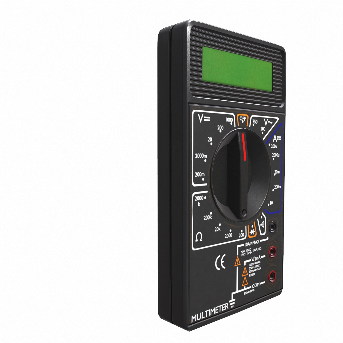 Digital Multimeter Low Poly Low-poly 3D model_5