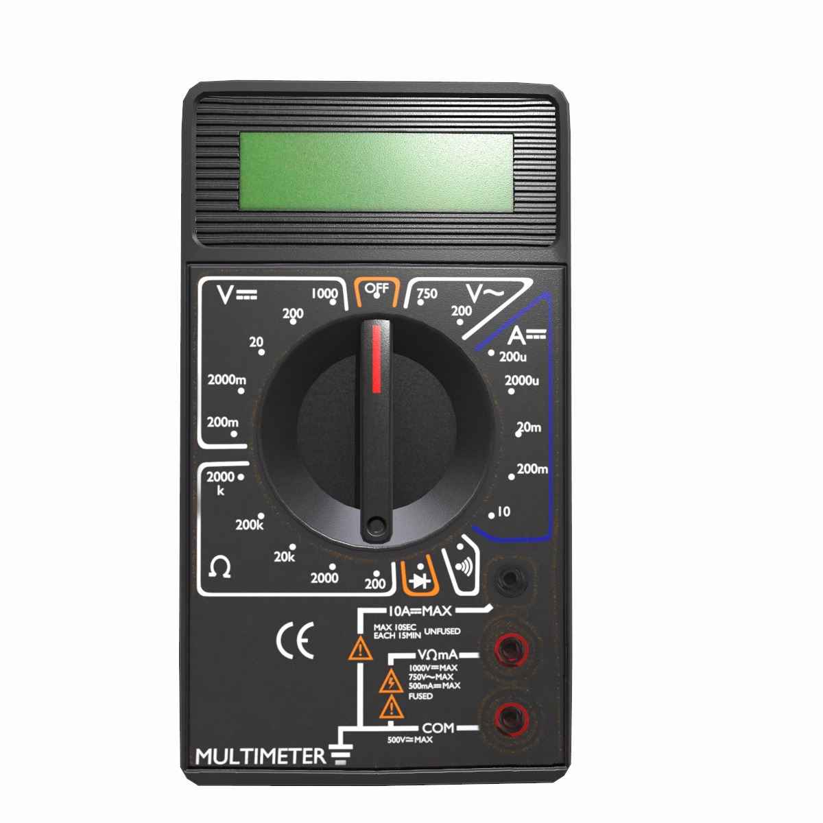 Digital Multimeter Low Poly Low-poly 3D model_3