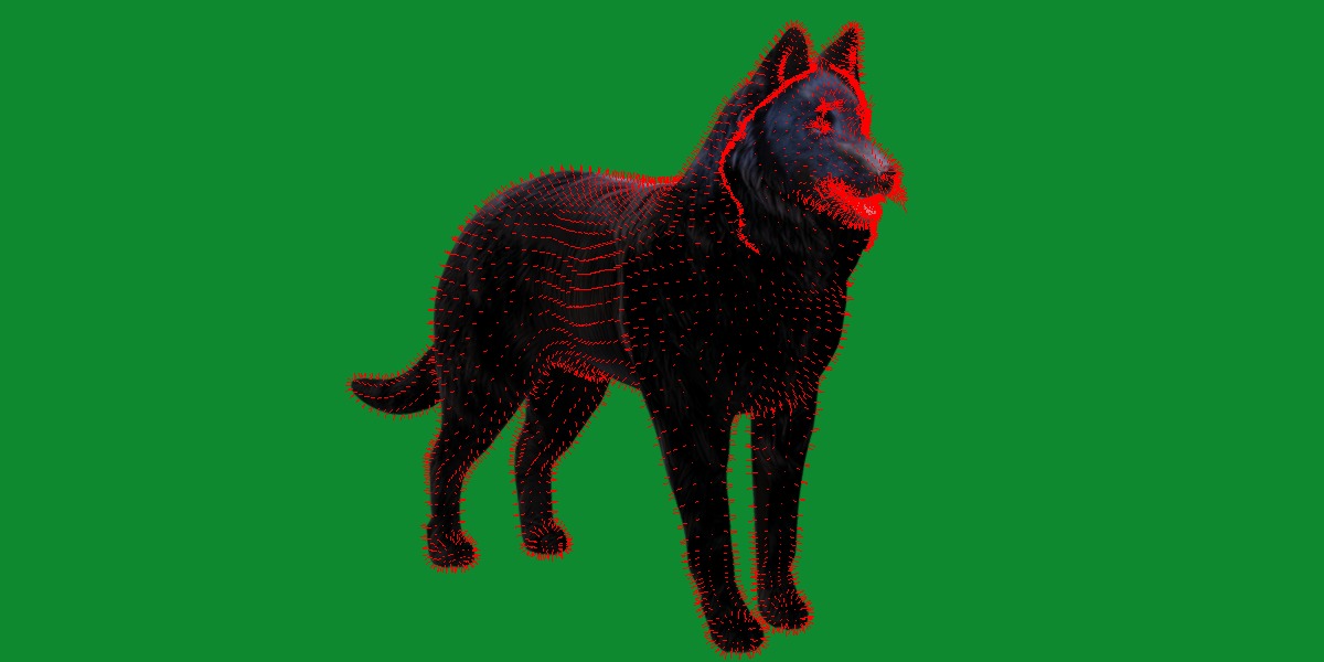 Groenendael Belgian Sheepdog Low-poly 3D model_16