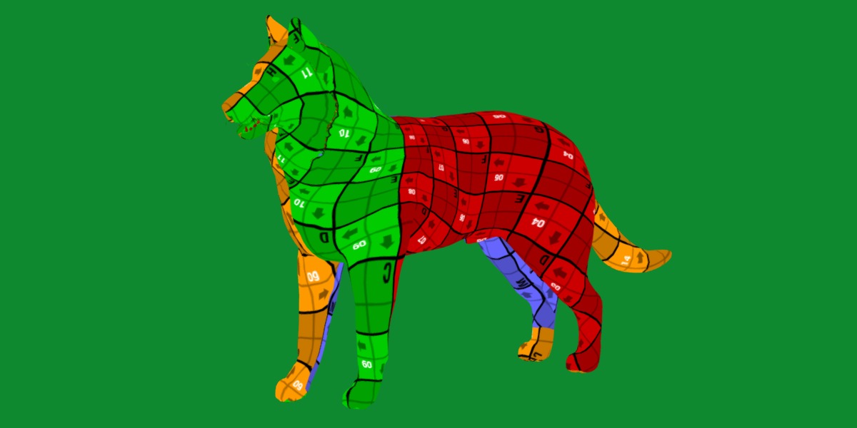 Groenendael Belgian Sheepdog Low-poly 3D model_17