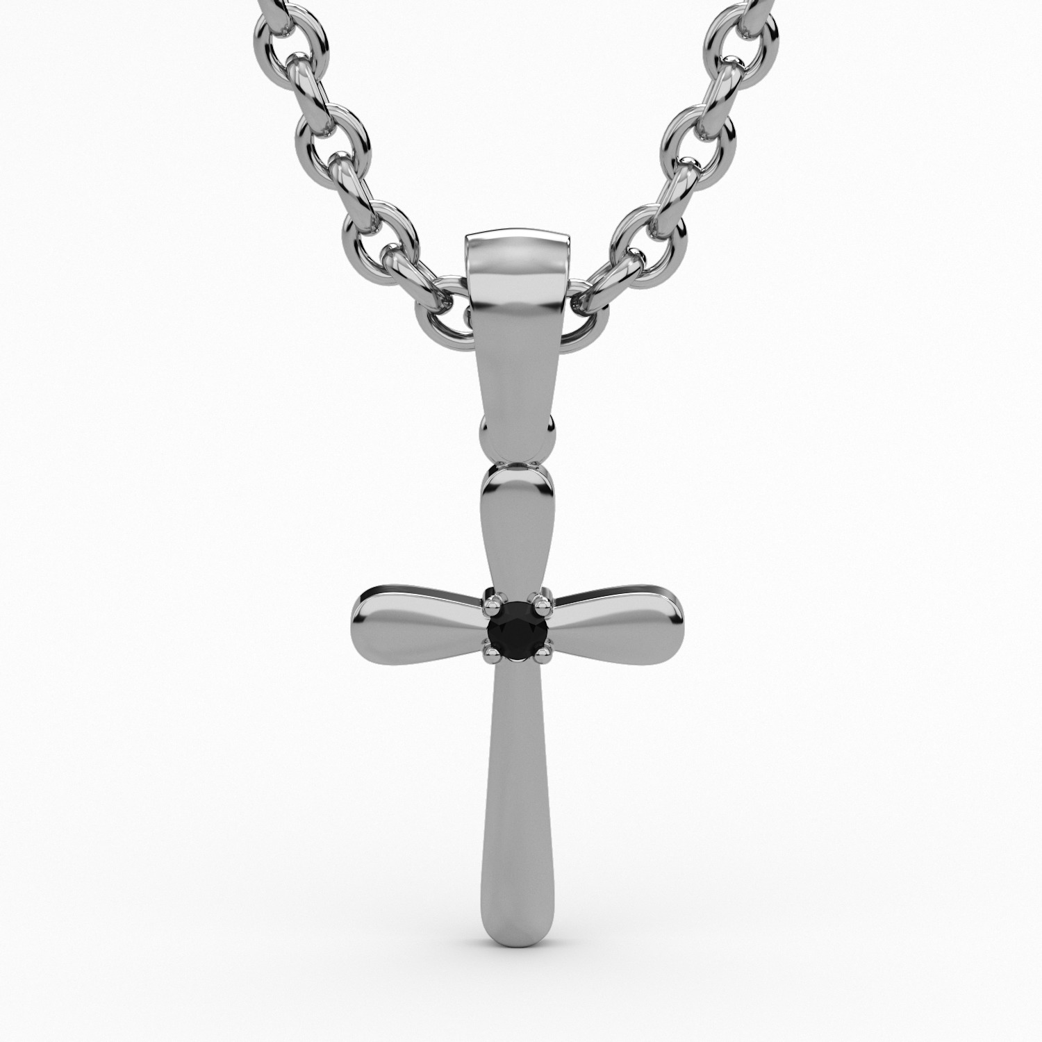 Graceful cross 3D print model_5