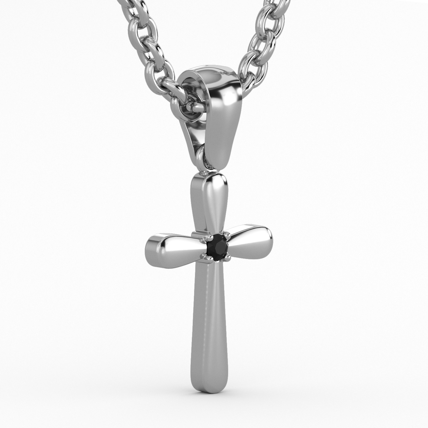 Graceful cross 3D print model_4