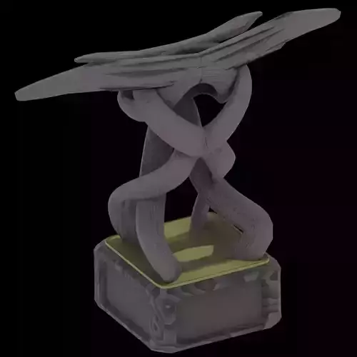 Lifted Embrace Sculpture 3D print model