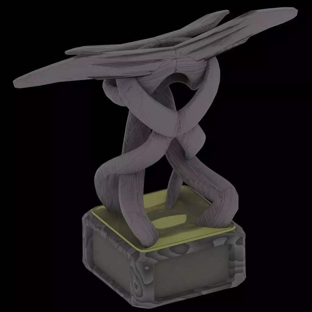 Lifted Embrace Sculpture 3D print model
