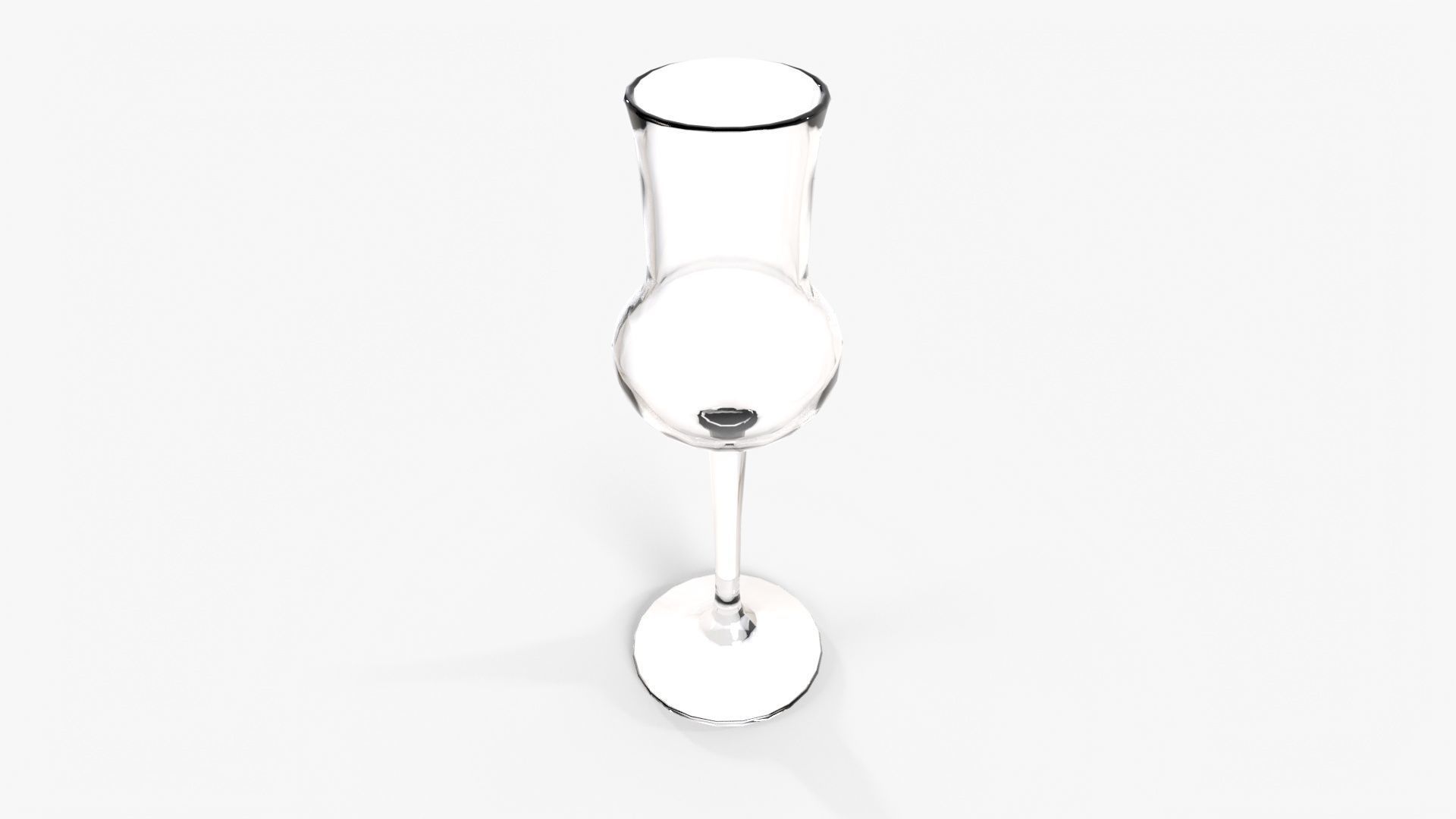 Grappa Glass Low-poly 3D model_3