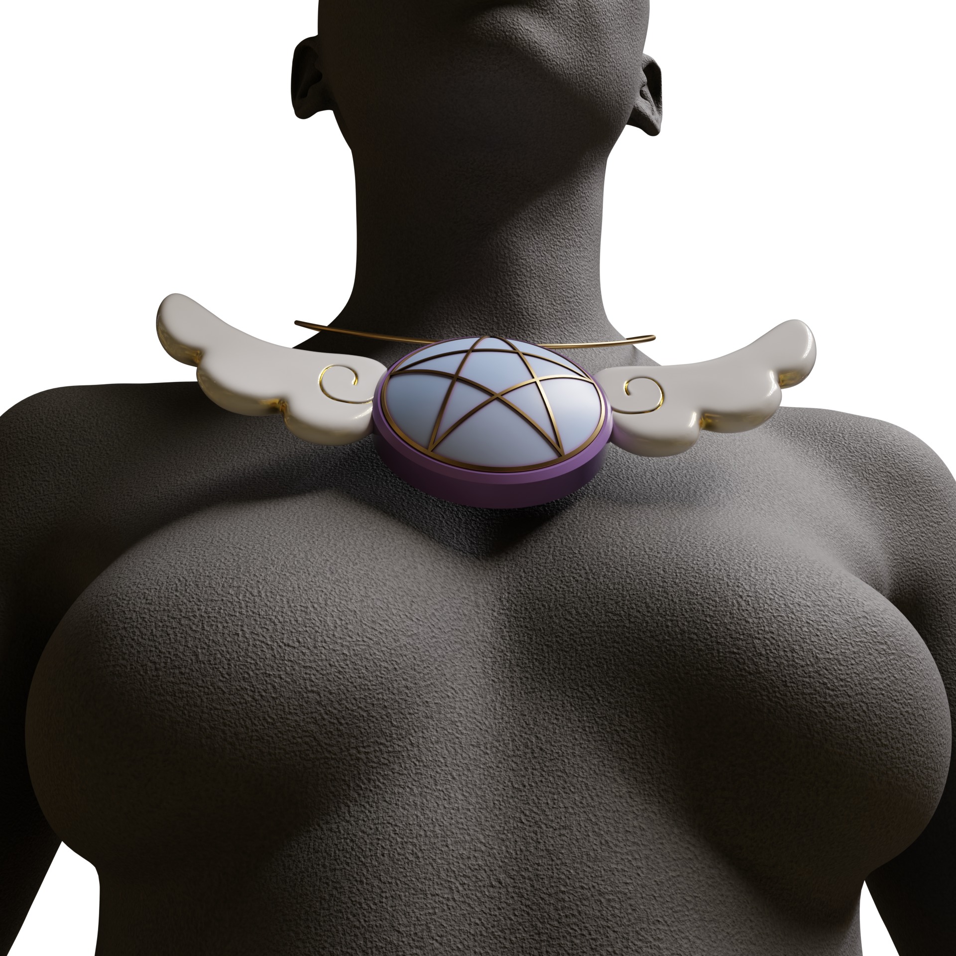 Akuma no otto merch setsuki pendant - Helluva Boss Cosplay 3D print model_2