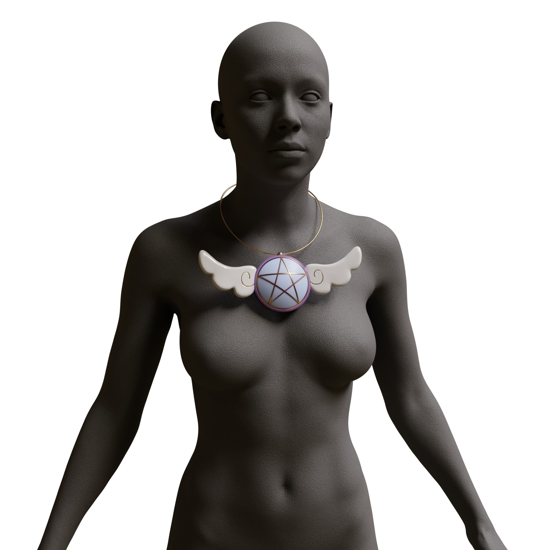 Akuma no otto merch setsuki pendant - Helluva Boss Cosplay 3D print model_4