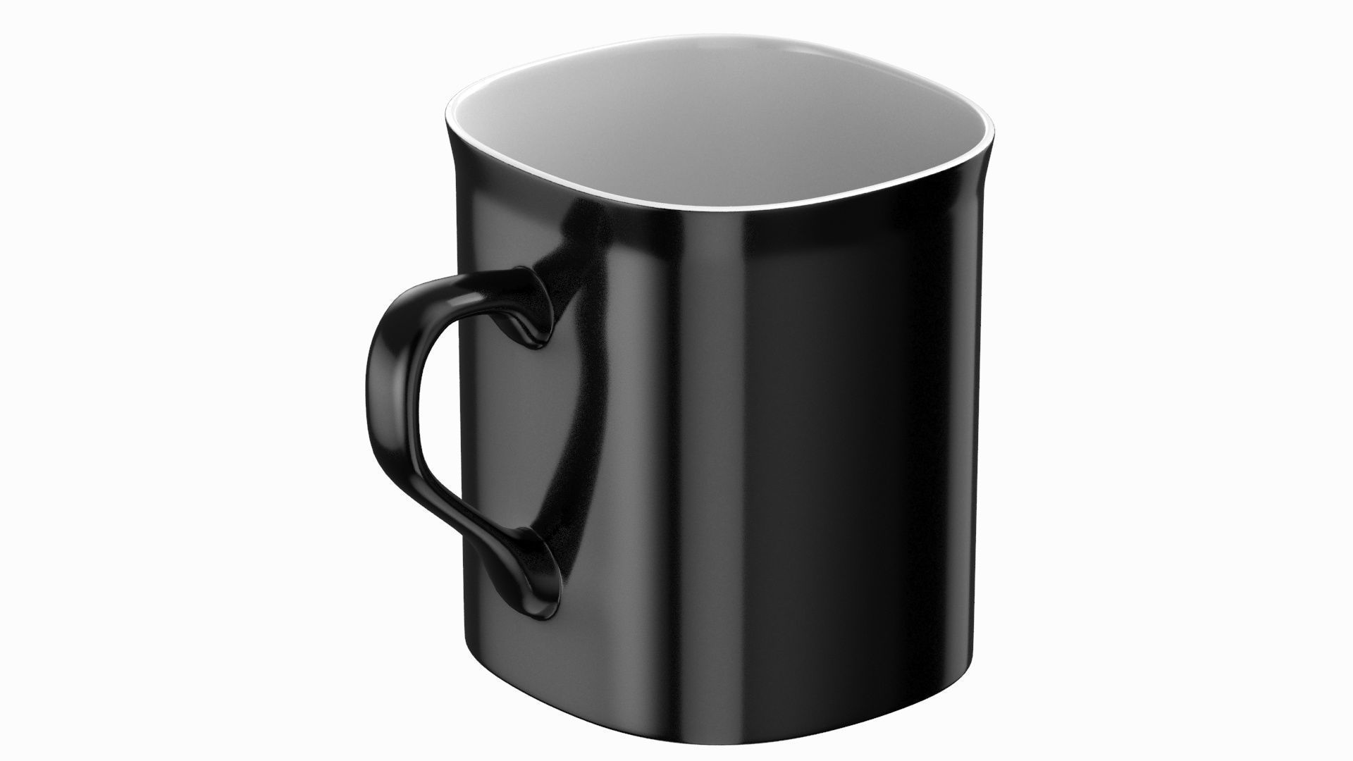 Coffee Mug Black 3D model_8