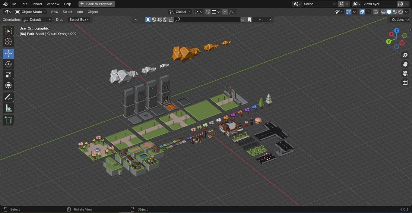 Ultimate Game Ready Environment Pack Low Poly Low-poly 3D model_33