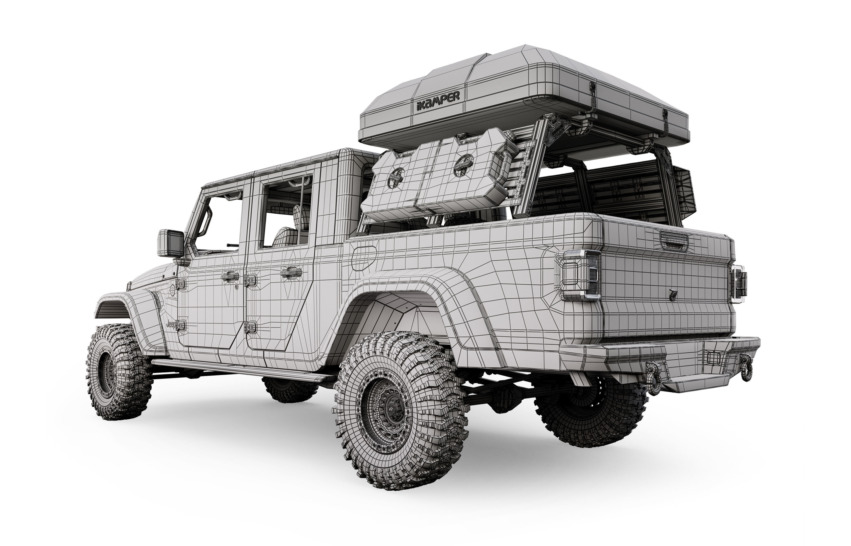 jeep gladiator custom 3D model_16