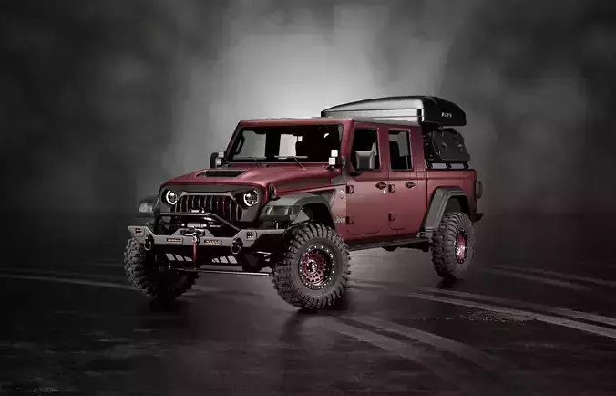 jeep gladiator custom 3D model