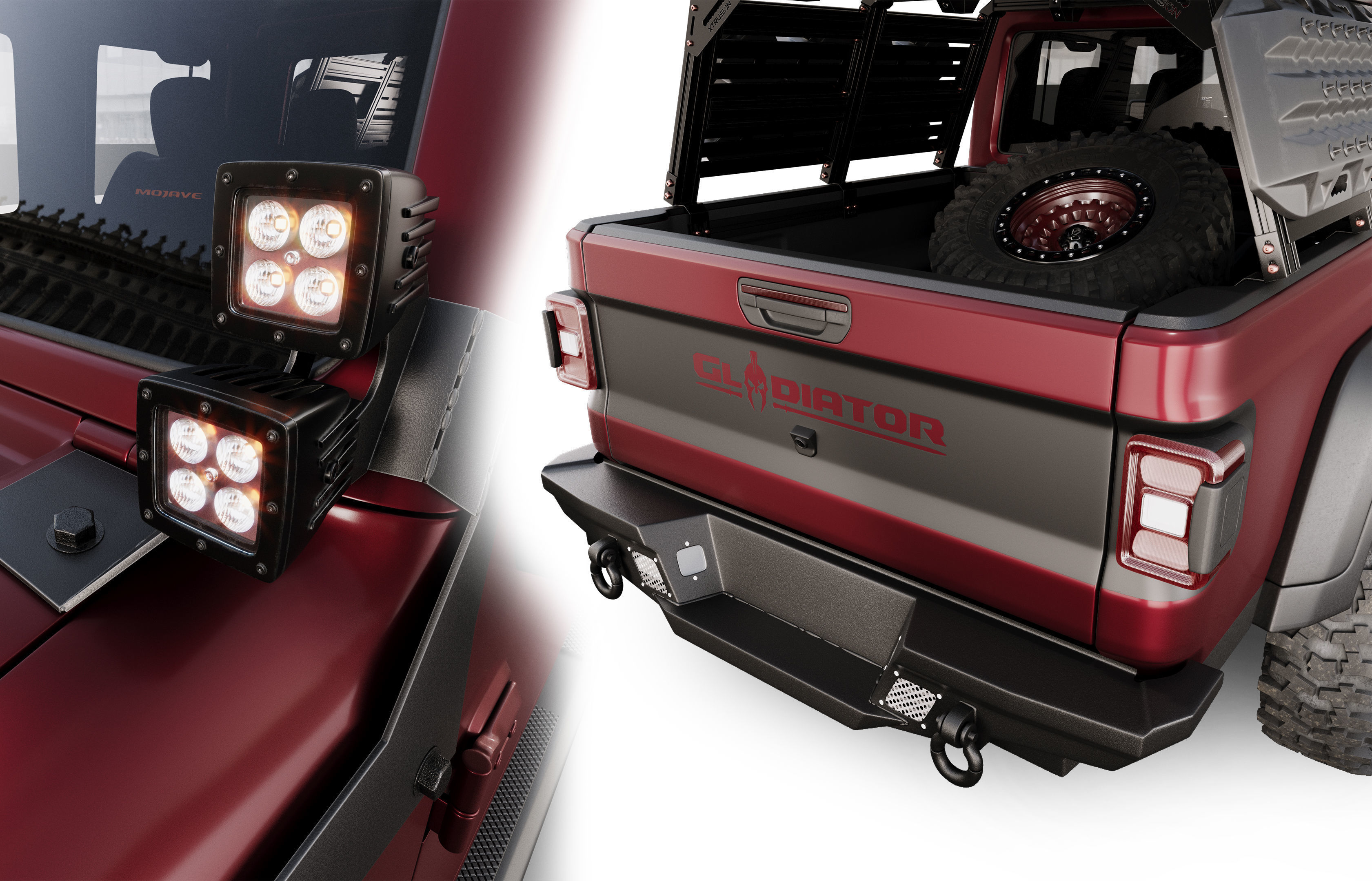 jeep gladiator custom 3D model_7