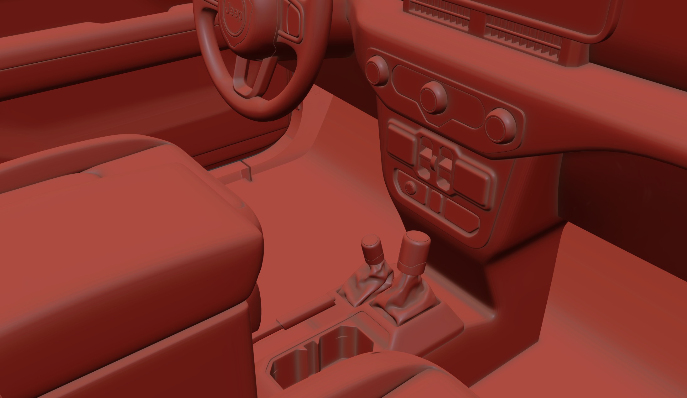 jeep gladiator custom 3D model_29