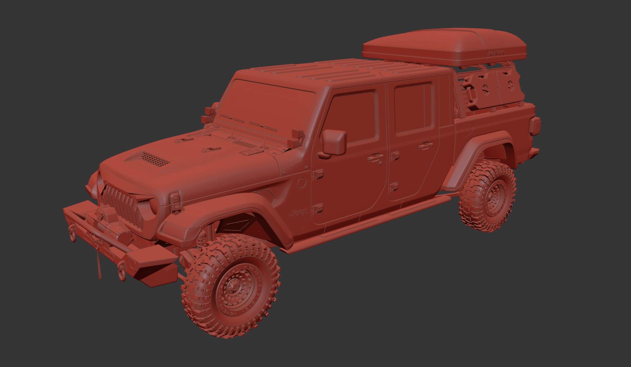 jeep gladiator custom 3D model_18