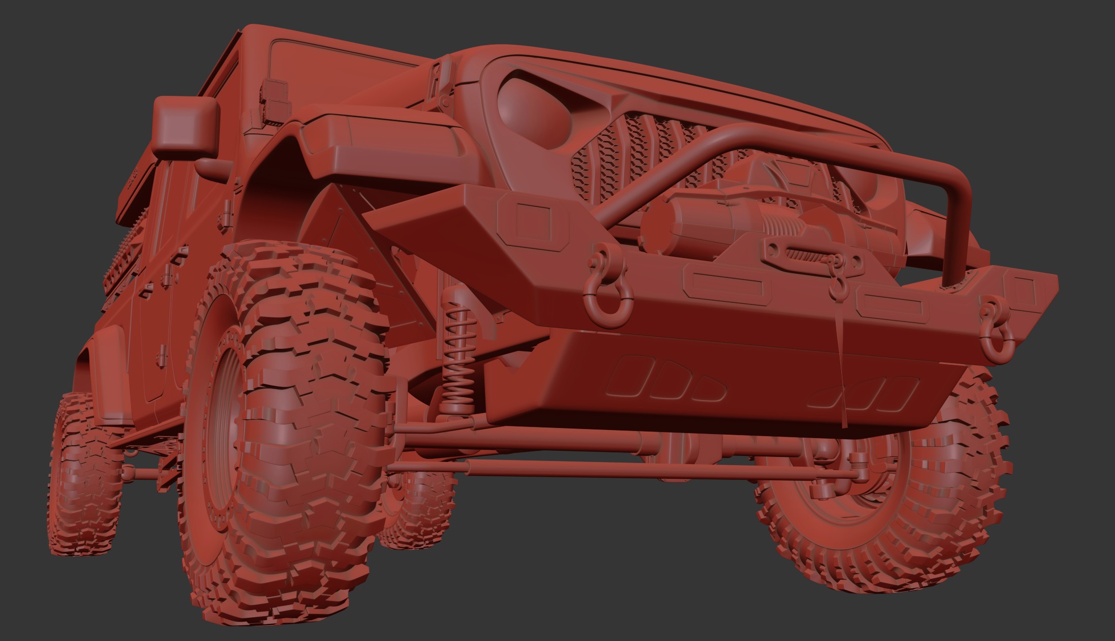jeep gladiator custom 3D model_26