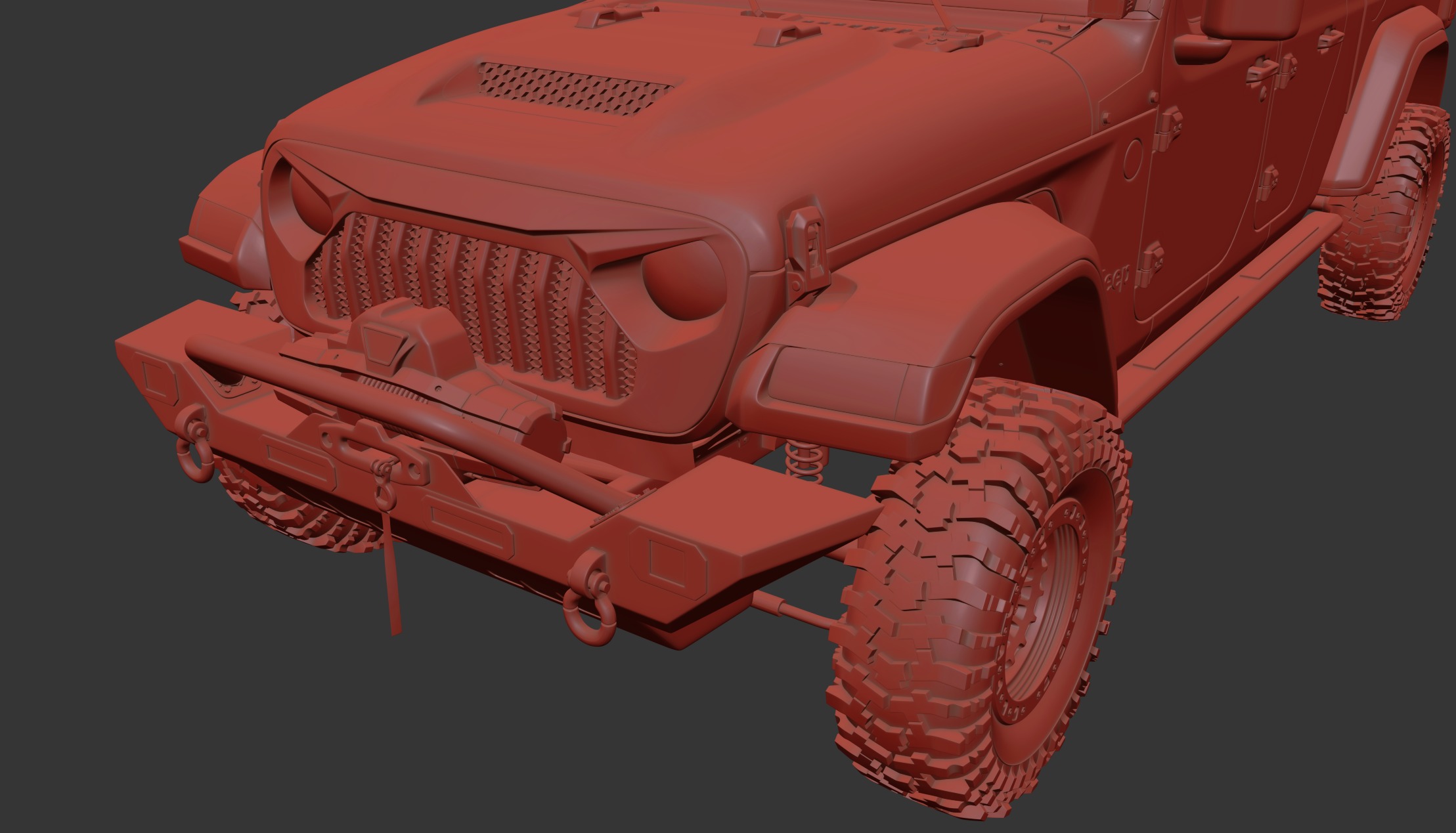 jeep gladiator custom 3D model_24