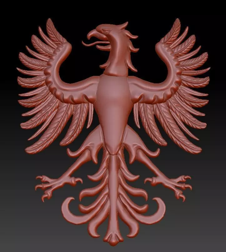 Aguila heraldica 3D model