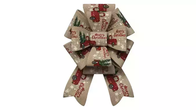Christmas Bow Ribbon 38 Low-poly 3D model