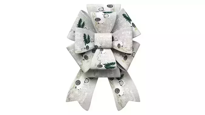 Christmas Bow Ribbon 39 Low-poly 3D model
