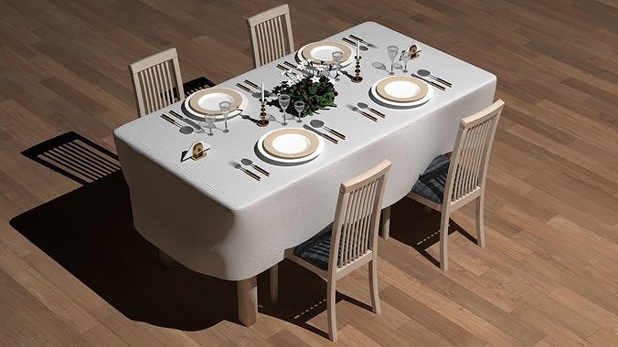 Dinner Table 2  3D model