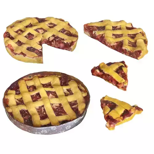 Cherry pie 3D model
