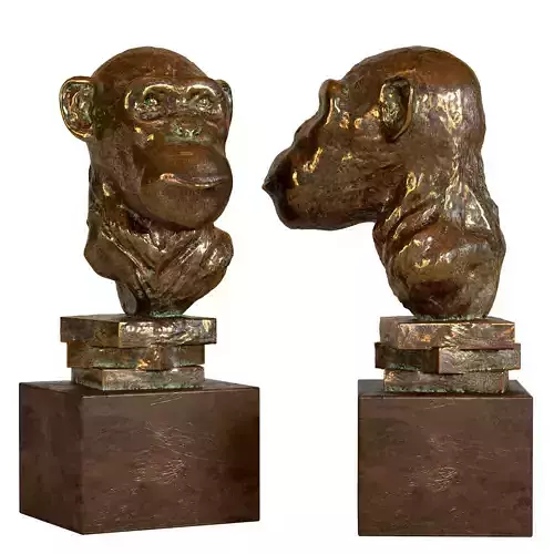 Chimpanzee figurine