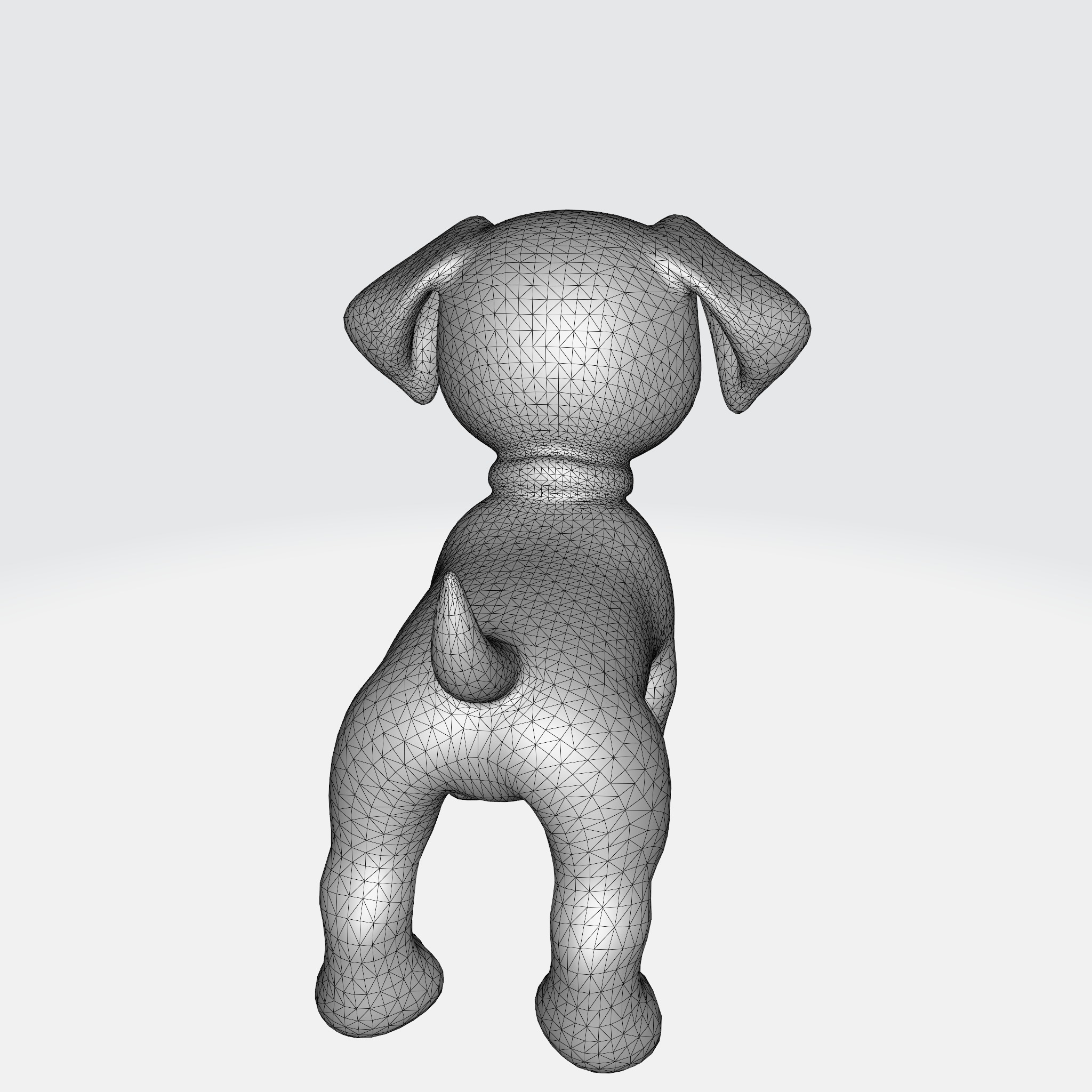 Adorable Cartoon Beagle dog 3D model_11
