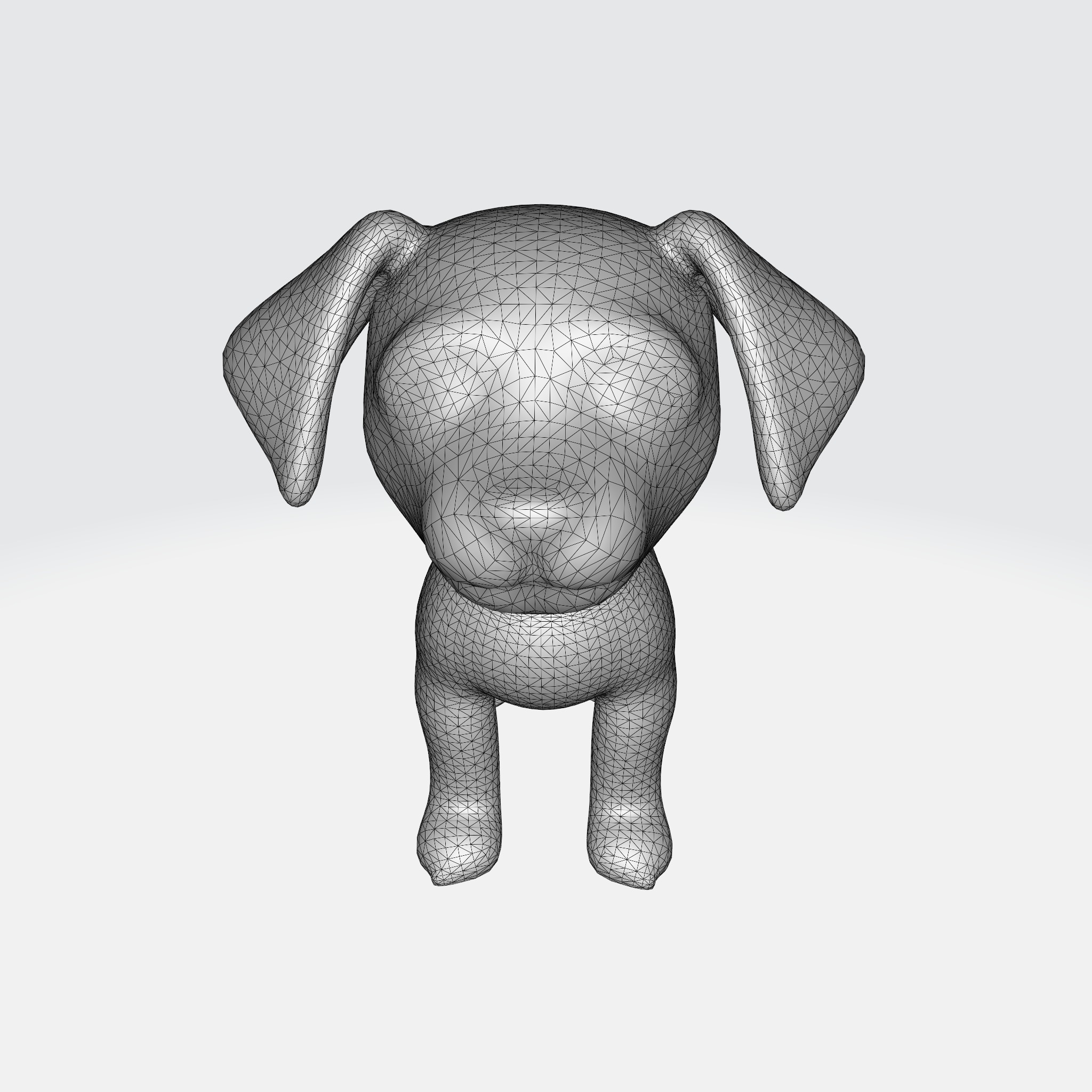 Adorable Cartoon Beagle dog 3D model_8