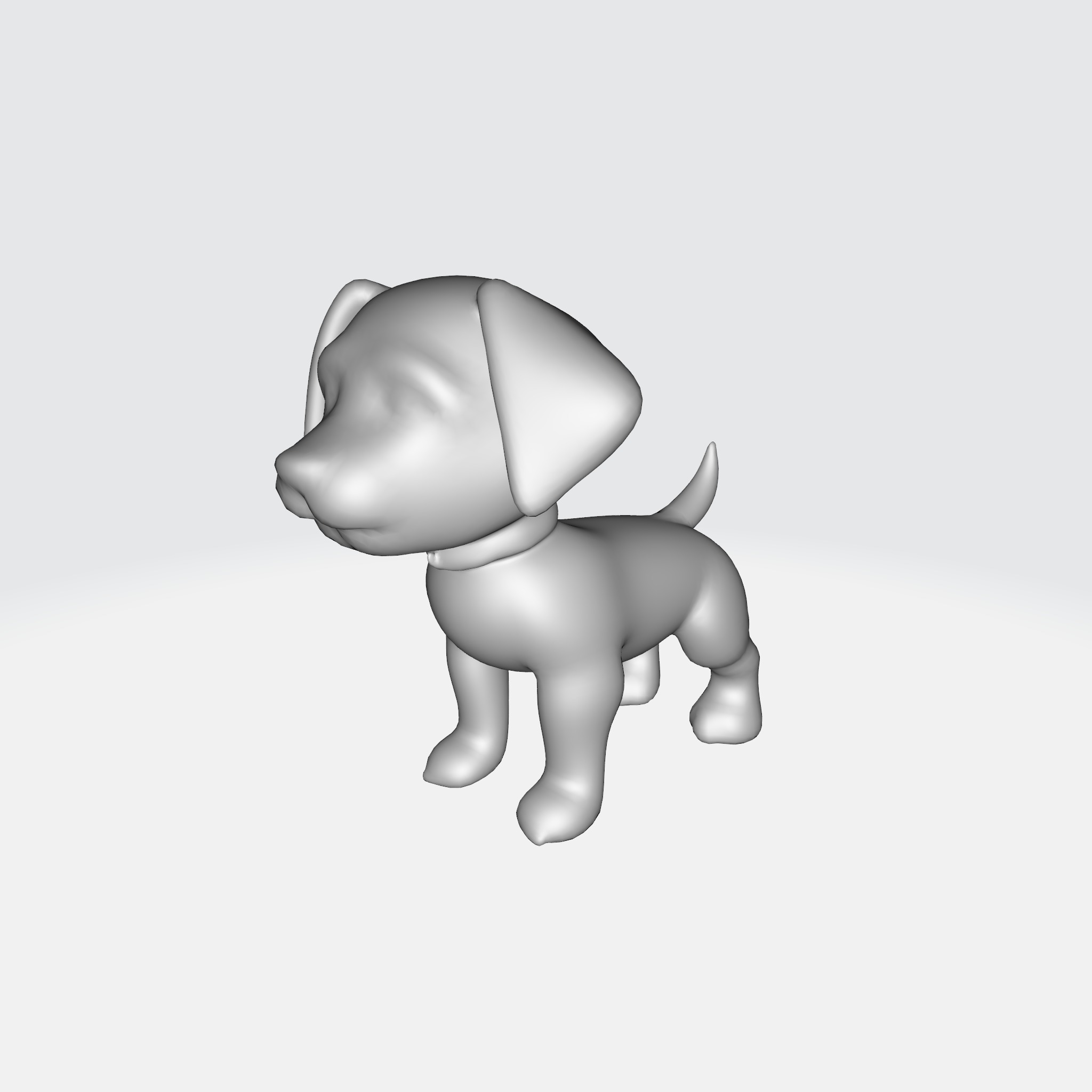 Adorable Cartoon Beagle dog 3D model_5