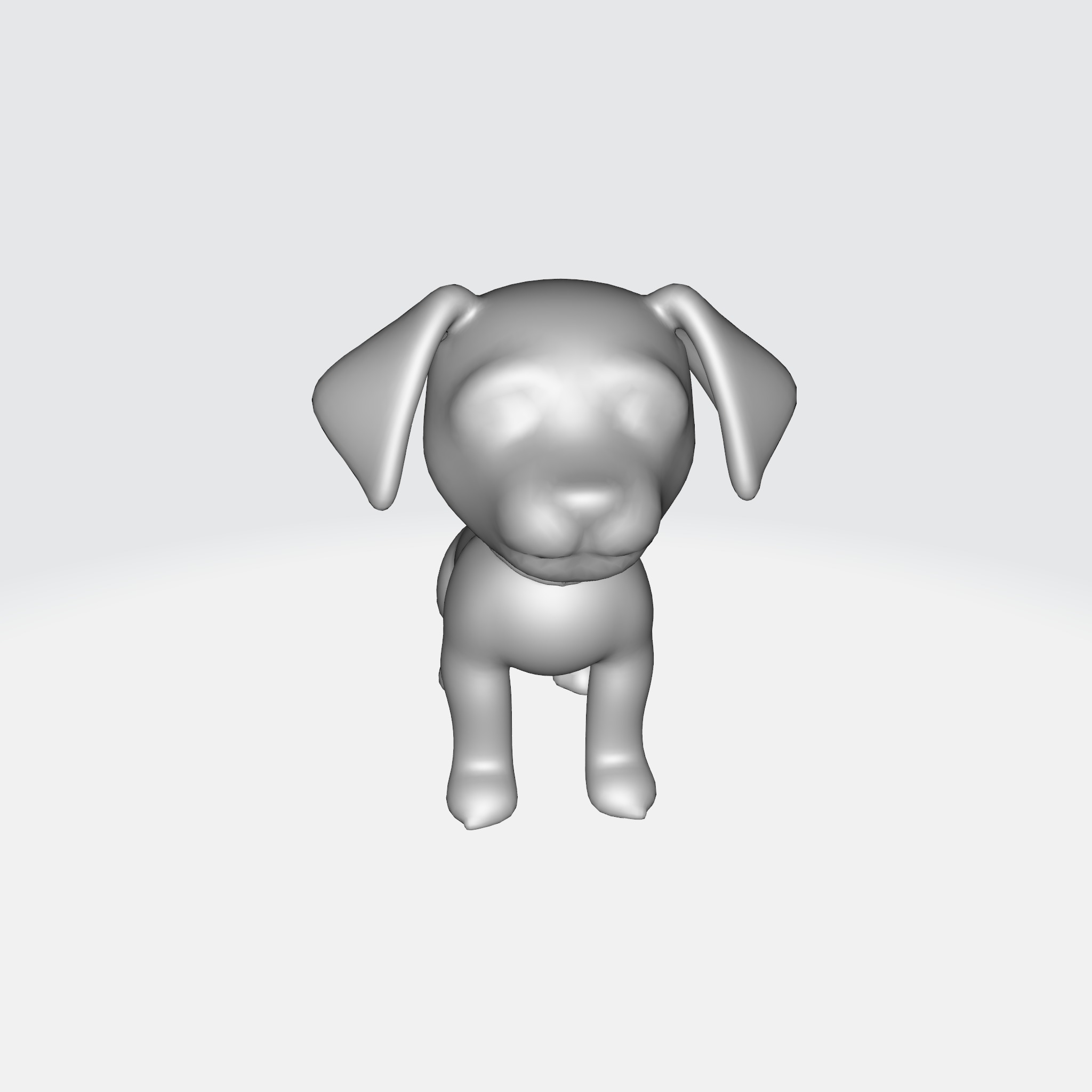 Adorable Cartoon Beagle dog 3D model_4