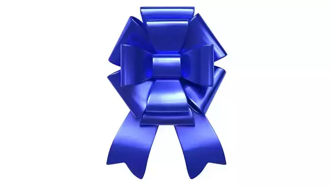 Christmas Bow Ribbon 44 Low-poly 3D model