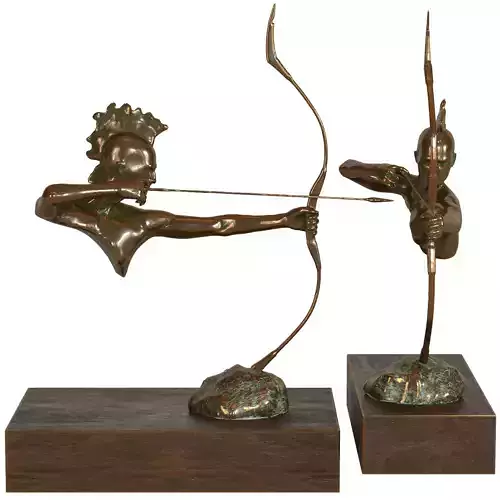 Archer indian sculpture 3D model