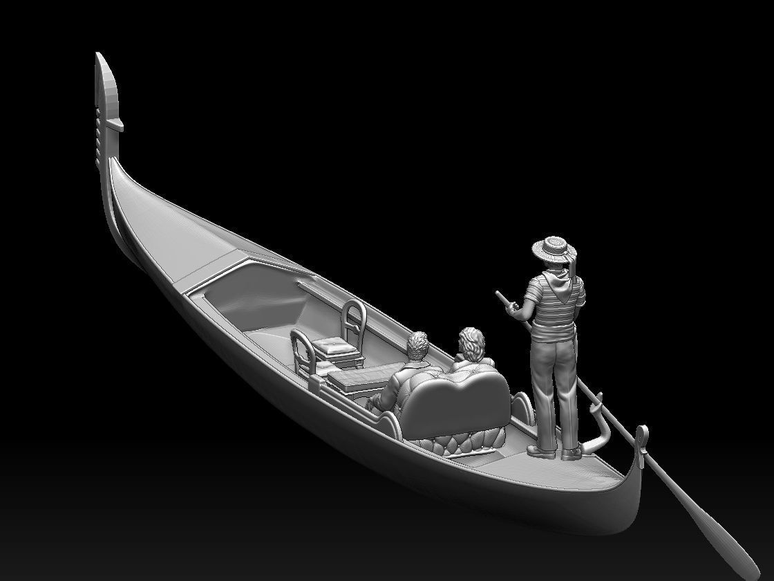 gondola gondolier 3D print model_64