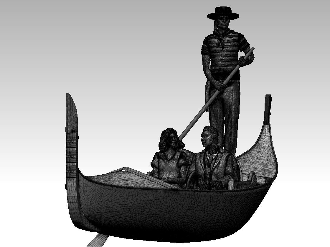 gondola gondolier 3D print model_51