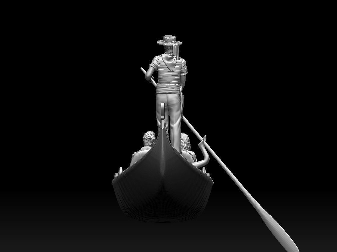 gondola gondolier 3D print model_88