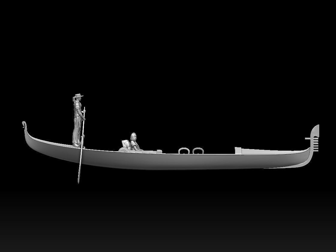 gondola gondolier 3D print model_73