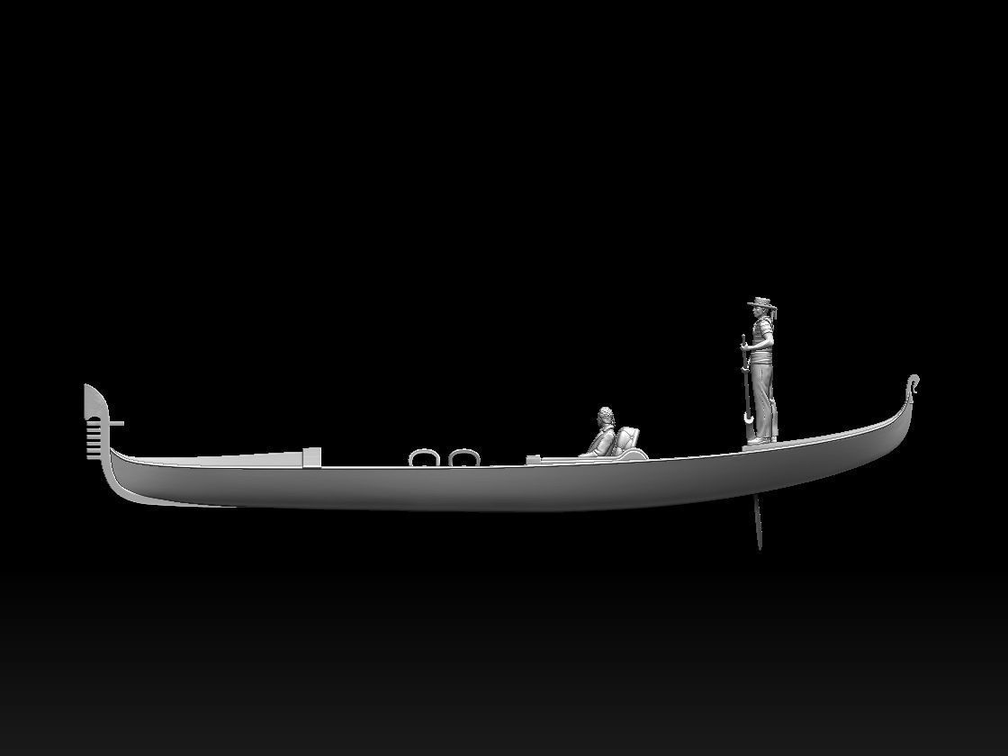 gondola gondolier 3D print model_35
