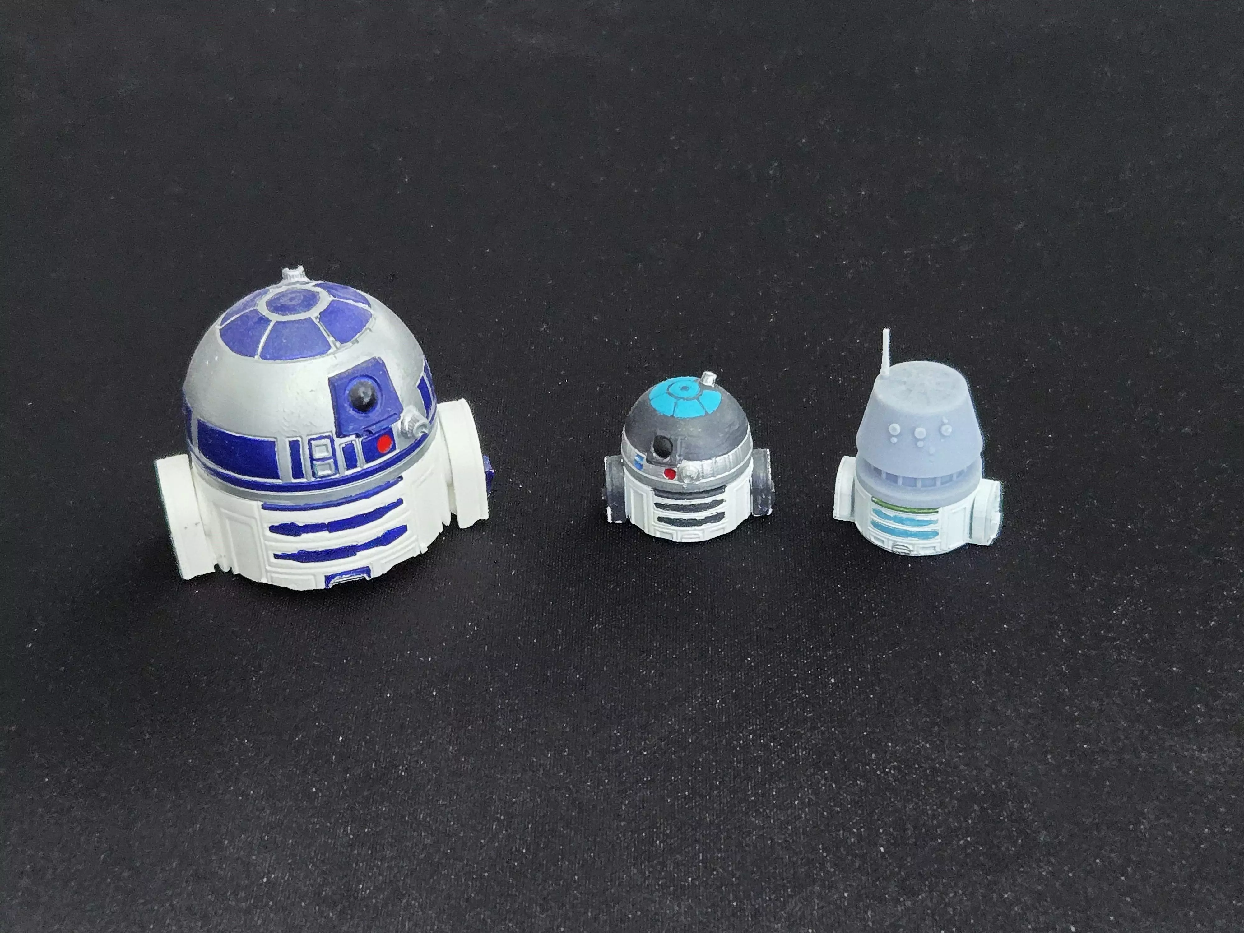 Astromech Droid R2 R4 and R5 1-12 and 1-24 scale - 3D print model