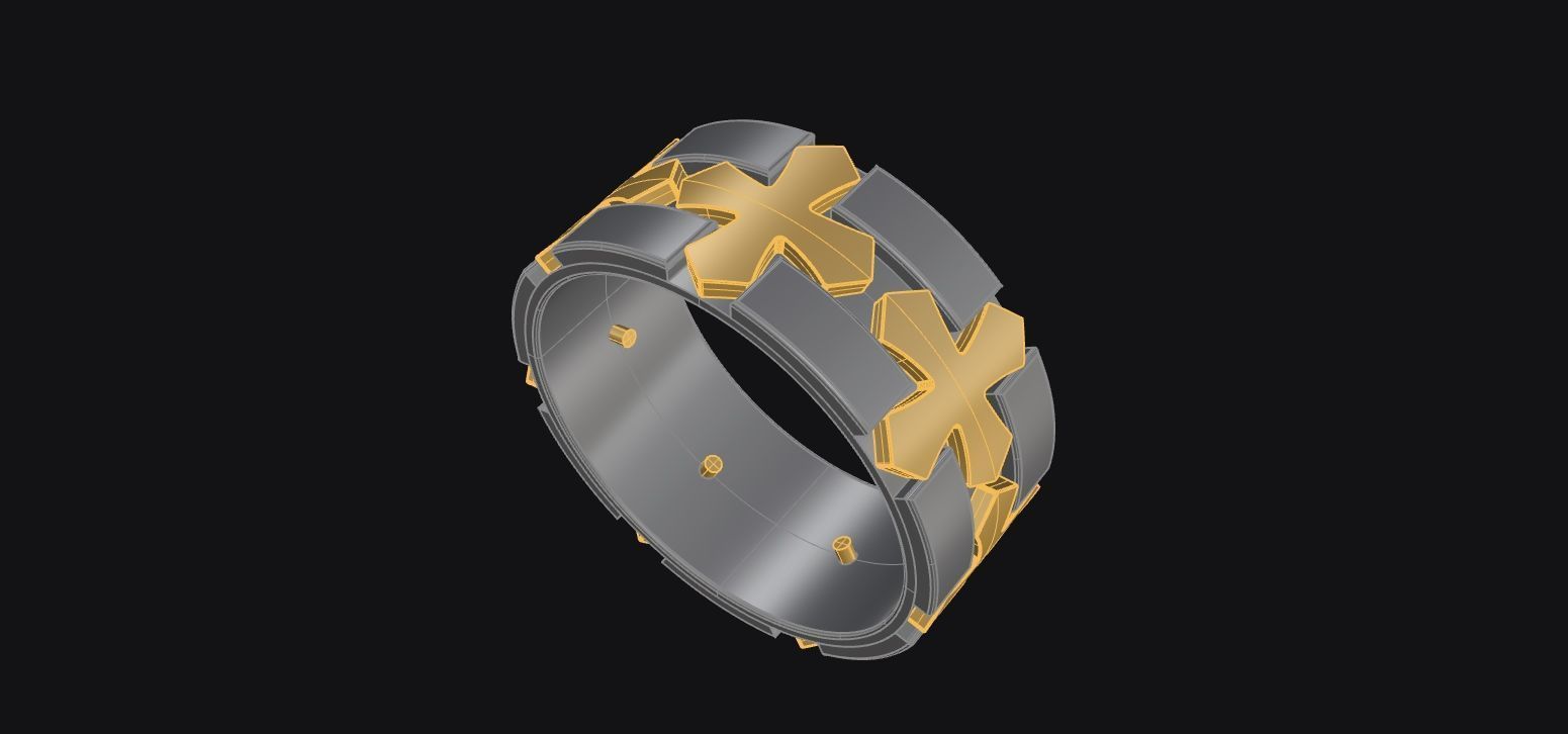 Alliance Cross for Men G-325 3D print model_8