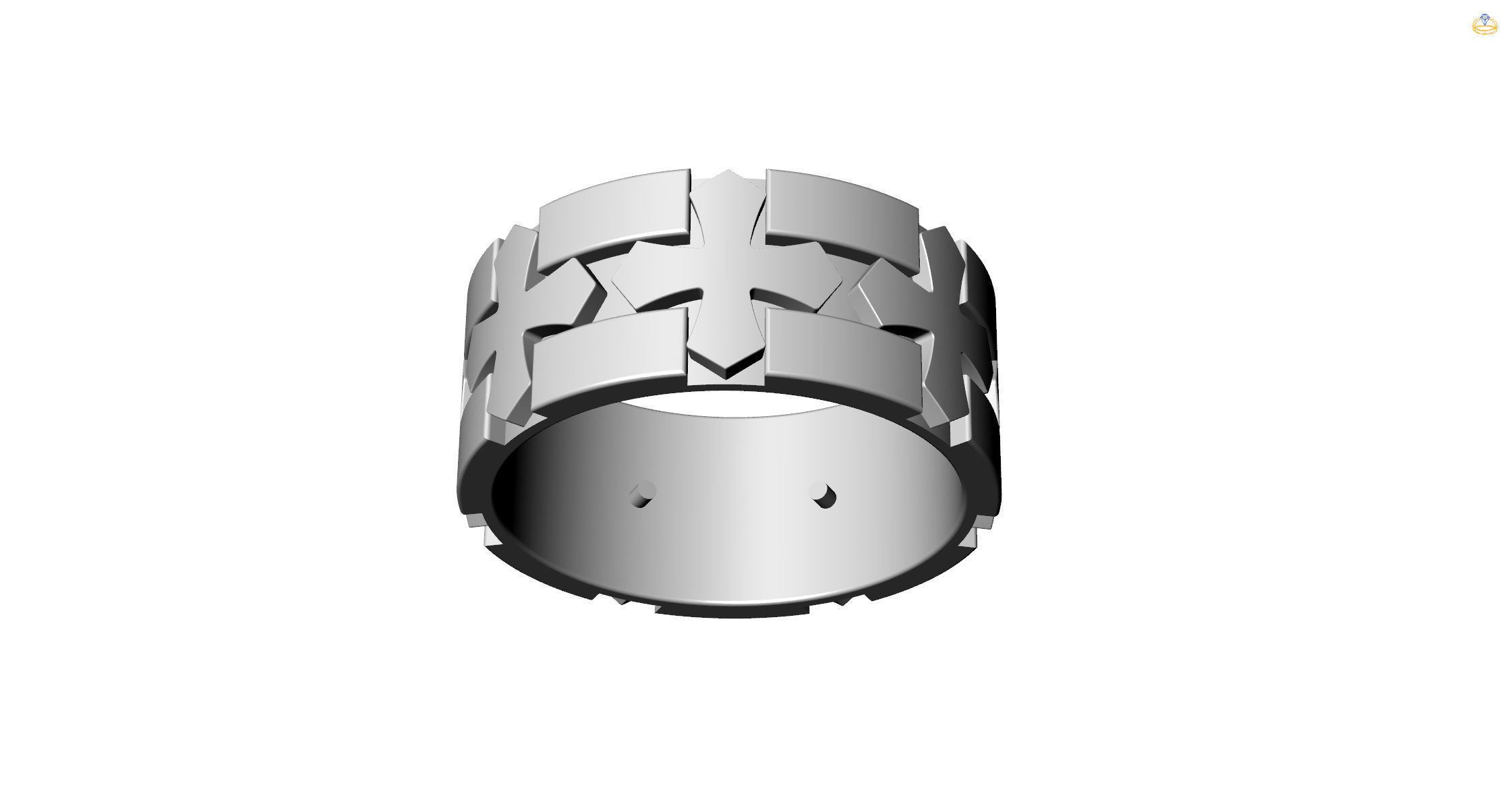 Alliance Cross for Men G-325 3D print model_4