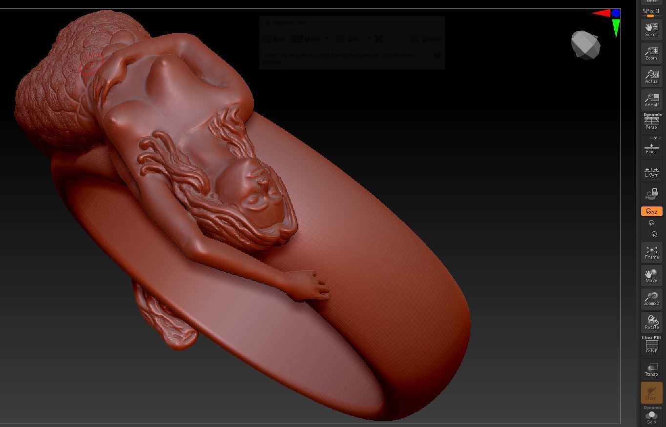 marmaid  Ring 3D print model_15